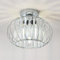 ANWIO Light Shade,Light Fittings Ceilings,Chandelier Lampshade,Silver Ceiling Lights Living Room,Led Kitchen Chandeliers,Hallway Lights Ceiling(E27 Base,NO Bulbs,LAMP DIAM 28CM)