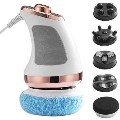 Massager Anti-Cellulites elettrico | MACCHINA SCULPAZIONE BODY | Dispositivo massaggio lipedema multifunzionale con 5 teste massaggio | Il drenaggio linfatico modellatura del corpo per pancia e vita