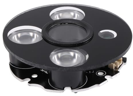 Asyduey 3 Array IR LED Strahler Infrarot 3X IR LED-Platine Fuer CCTV-Kameras Nachtsicht (53mm Durchmesser)