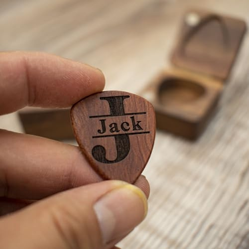 Individuelle Gitarrenplektren, personalisierter Gitarrenplektrenhalter (nur ein Plektrum)