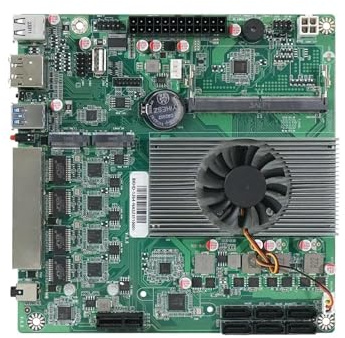 DDR5 Motherboard 6* SATA3.0 4X I226 2.5G ITX 17x17CM 2* M.2 1XPCIE For Soft Router DIY NAS Storage Server(Motherboards)