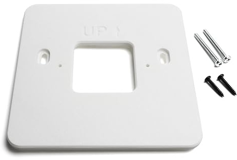 Ricreo Adattatore Cornice per Termostato Intelligente compatibile con Tado | Placca da Muro per Scatola Elettrica 503 | Incluso Kit Viti | Compatibile con Tado Termostato Cablato | Supporto Elegante