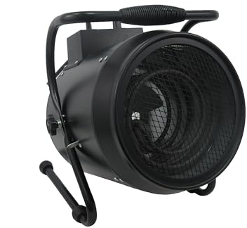 DWD 3000W Industrial Fan Heater/Adjustable Thermostatic Control/Cool Air Fan Setting/Tilting Design/Portable With Carry Handle / 2 Heat Settings IIdeal for Garages, Greenhouse and Large Indoor Spaces