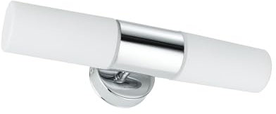 Paulmann Spiegelleuchte Lenia, Chrom/Transparent, Glas/Metall, 703.50