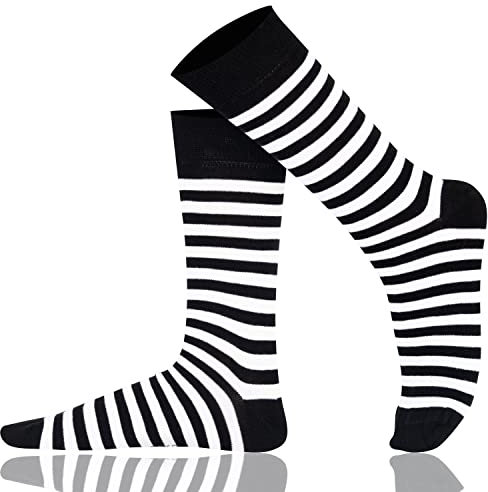 Mysocks Streifen weiß schwarz 41-46