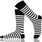 Mysocks Streifen weiß schwarz 41-46