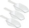 iDesign Basic pelle de cuisine d’une 1/2 tasse, très grande pelle en plastique, lot de 3 mesurettes, transparent, 19.558 x 6.8834 x 3.93698 cm