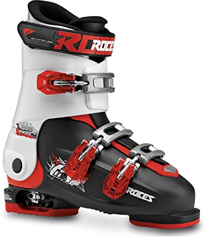 Botas de esquí Roces Idea, niños Unisex, Negro/Blanco/Rojo, MP 22.5-25.5