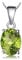JewelryPalace Oval 1.7ct Echt Peridot Birthstone Solitaire Kette Anhänger, Schmuck Set Grün mit Stein, Halsketten Damen Silber 925 Collier Edelstein Mädchen, Ketten für Frauen Geschenk 45CM