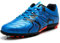 rismart Tiebao Niños Difícil Suelo Artificial Velocidad PU Cuero Fútbol Zapatos (Azul, Niño pequeño EU35)