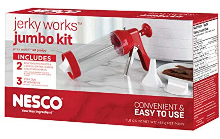 Nesco Jumbo Works Beef Jerky kit, 1 Count (Pack of 1), Red
