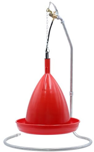 Agrarflora Geflügel Ständertränke Hochdruck - automatische Hängetränke für Hühner - Geflügeltränke zum Anschluss an Wasserleitungen - Hühnertränke mit automatischer Wasserregulierung