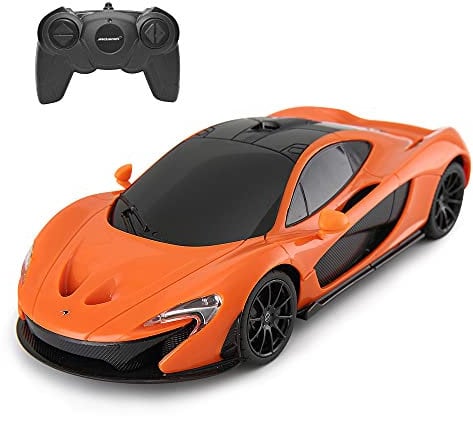 RASTAR Mclaren P1 Remote Controlled Car, 1/24 Scale Mclaren RC Car for Kids - Orange, Gifts for Kids Boys