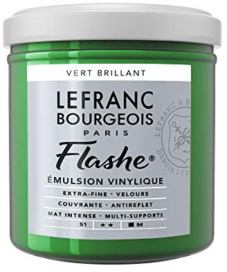 Lefranc Bourgeois Flashe Acrylique Pot 125ml Vert Brillant