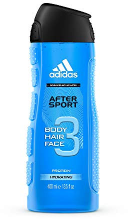 adidas 3in1 Duschgel mit zitrischem Herrenduft, reinigt und pflegt Körper, Haar und Gesicht, dermatologisch getestet, pH-hautfreundlich, für die tägliche Anwendung, 400 ml