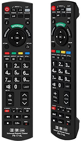 Alkia Universelle Ersatz Fernbedienung für Fernseher Panasonic TV/Viera Link/Lernen / 3D / LCD/LED/HDTV,Funktioniert mit Allen Panasonic Fernsehern (LED, LCD, Plasma)