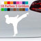 generisch Kung Fu Sticker Auto Aufkleber Kampfsport Warrior Martial Arts Mural JDM 10-Weiß 6x6cm