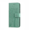 HAOTIAN Hülle für LG Velvet 4G/5G, Retro Geprägt Muster Design Leder Brieftasche Flip Handyhülle, Kartenfach und Magnet Kartenfach Schutzhülle für LG Velvet 4G/5G, Grün