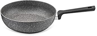 ILLA Planeta Padella alta Antiaderente 24 cm adatta per Induzione in Alluminio 100% riciclato, Made in Italy