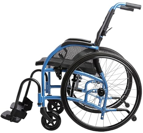 Strongback Mobility Comfort 24 Leichter Rollstuhl für Erwachsene – Faltbares Design für den Transport mit ergonomischer, eingebauter, verstellbarer Lendenwirbelstütze – kompakter Rahmen – 45,7 cm