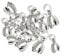 30pcs Pendant Clasps Pinch 925 Sterling Silver Necklace Clasps for Jewelry Making, Connector Pinch Bails Clasp Pinch Pendant Handmade Beading Fittings Accessories