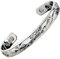 Holistic Magnets® Magnetarmband Damen Kupfer Armband (Anlauffarbenfrei) Geschenkideen für Frauen Handgelenk Gelenkheilung Magnetarmbänder Silber getont–SF (M: Handgelenk 15-18cm)