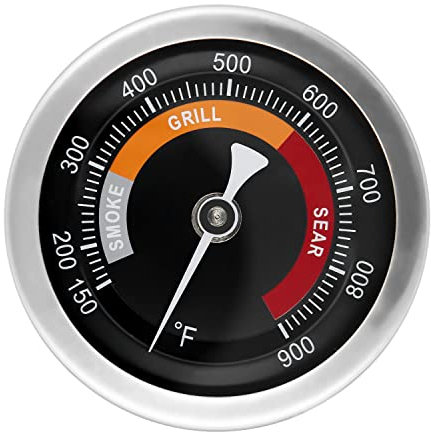 3.3 Grill Thermometer Replacement Part for Big Green Egg, Char Griller, BBQ Grill Thermometer for Smoker Outside Grill Temperature Gauge, 150-900°F
