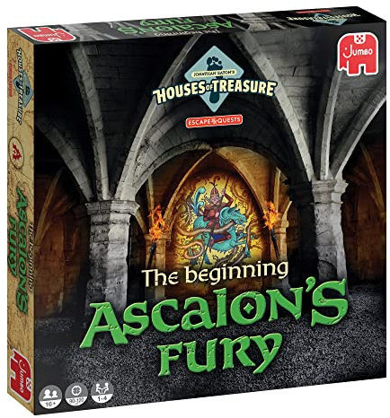 Jumbo, Escape Quests, The Beginning Ascalon's Fury - Jonathan Eaton's Houses of Treasure, Escape Room Puzzle Game, 1-4 Players, Ages 16+
