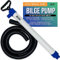 Pompe de cale manuelle pour bateaux, kayak, canoë, pompe à eau manuelle avec tuyau, siphon portable avec pompe, aspiration de 75 litres par minute, qualité marine, taille L