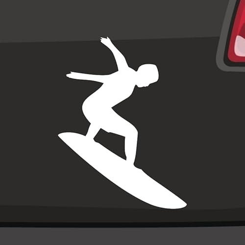 Surfer Aufkleber -6 Größen 21 Farben- Wellenreiten Strand Sticker Hobby Hawaii