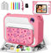 Uleway KinderKamera,DigitalKamera Print Sofortbildkamera 1080P 2.4'' Bildschirm Videokamera Schwarzweiß Fotokamera mit 32GB Speicherkarte 3 Rollen Druckpapier, 5 Farben Pinselstift Geschenk für Kinder