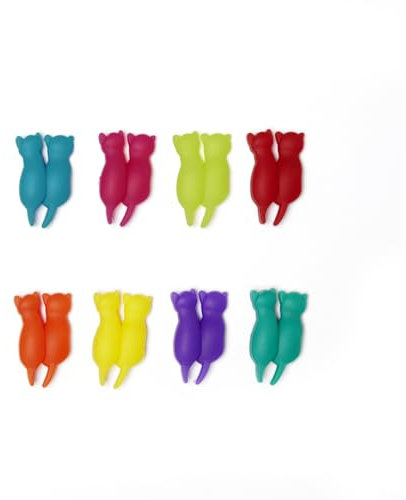 Katzen Glasmarkierer im 8er Set
