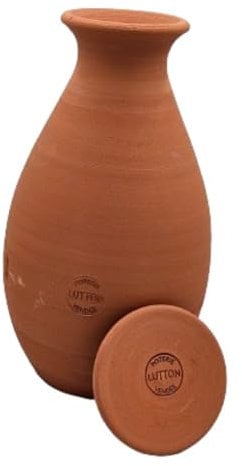 OLLAS LUTTON zum Eingraben 4L | Bewässerungssystem/Olla aus Ton | selbstregulierend | wurzelnahe Bewässerung, Terracotta Bewässerungskugeln