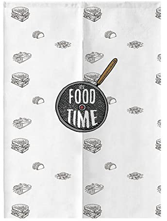 Rideaux et Tentures Draperies IntéRieurs Rideau De Porte Fenetre Cuisine EntréE Panneau Japonais Occultant Tissu Japonais Sandwich Blanc 70 X 120 CM