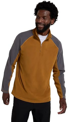 Mountain Warehouse Ashbourne Mens Fleece Jumper Mustard XS