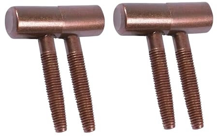 bricoleva.it Charnières Anuba pour portes et fenêtres en bois, lot composé de mâles et femelles – Charnières à 2 tiges – Kit charnières Anuba en différentes couleurs et tailles (14 mm, Bronzé)