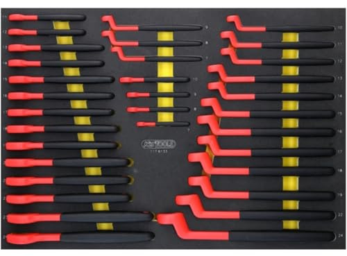 KS Tools 117.6133 Isolierter Schlüssel-Satz in Schaumstoffeinlage, 33-tlg