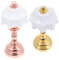 OSALADI 2st Puppenstuben-tischlampe Puppenstubenlampe Maßstab 1 12 Miniatur-nachttischlampe Puppenhaus-led-schreibtischlampe Mini-puppenhaus-stehlampe Batterie Eisen Ob11 Zubehör