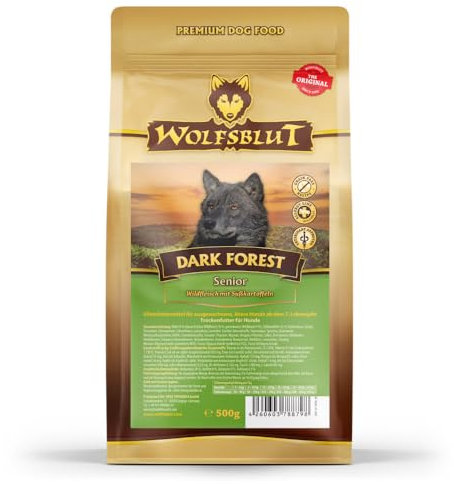 Wolfsblut Dark Forest Senior Hundefutter mit Jagdfleisch und Süßkartoffeln für Senioren ab 7 Jahren