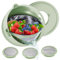 Passoire 4-1 avec bol – Passoire à pâtes – Passoire pour cuisine – Passoire et passoire à riz, nettoyeur de fruits, légumes – Passoire à aliments essentiels de cuisine – Vert