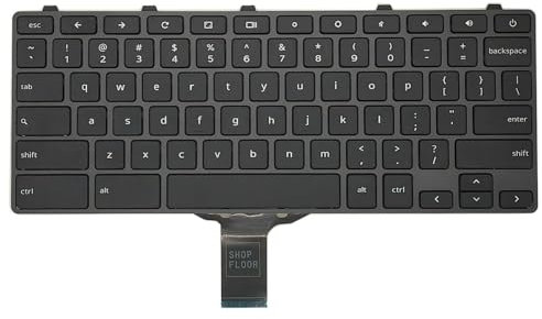 WWGTMC Keyboard US Layout Replacement for Dell Chromebook 11 3100 & Dell Chromebook 11 5190 Keyboard (with Power Button)