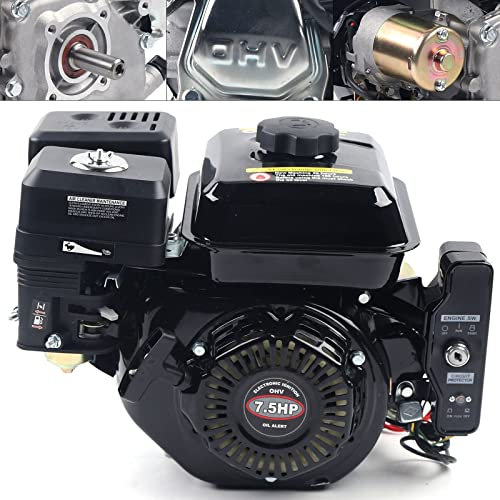 Motor de gasolina de 4 tiempos, 7,5 CV, motor de arranque electrónico, motor de karting, motores industriales, motores estacionarios, motores de barco, arranque eléctrico, motores de eje lateral,