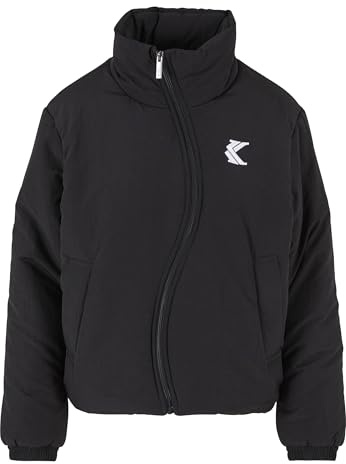 Karl Kani Damen KW233-051-3 KK OG Wavy Puffer Jacket Black, M