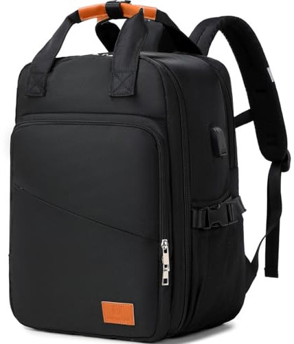 Myhozee Handgepäck Rucksack für Ryanair Handgepäck 40x20x25, Klein Reiserucksack Flugzeug Tasche Rucksack Business Travel Backpack mit Separatem 14-Zoll Laptopfach für Damen und Herren, 20L