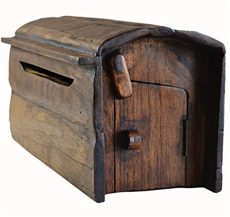 ZLSNOBLE Cassetta Postale per Esterni in Legno Decorazione per Pareti di Casa Creativa Casa Villa Retro Cassetta Postale per Esterni Antipioggia Montata A Parete