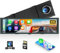 SIXTOP 4K Spiegel Dash Cam mit Carplay/Android, vordere und hintere Dual-Kameras, 10,99 Zoll Touchscreen Rückfahrkamera Spiegel mit DVR Loop Recording/2 Split Screen//Airplay/AUX/FM