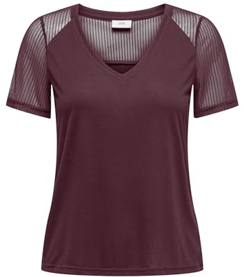 JDY Damen Jdystinne S/S Stripe Mesh Top JRS Jdystinne S/S Stripe Mesh Top JRS (1er Pack)