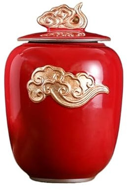 TOTIKI Urnen Urnen for Menschliche Asche, Ewige Rosen, Urne for Erwachsene, Männer, Frauen, Bestattungsurnen Für Menschliche Oder Haustier Asche