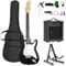 Display4top Full-Size Electric Guitar Most complete Beginner Super Kit Package with Amplifier, Guitar Stand, Bag, Guitar Pick, Strap,spare Strings, Tuner, Case and Cable (new-BlackWhite)