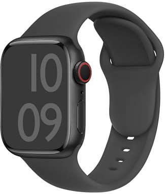 ELETTRONEO C1A Cinturino per Apple Watch Ultra 3 2 49mm, Serie 11 10 46mm, 9 8 7 45mm 41mm, SE 6 5 4 44mm 40mm, 3 2 1 42mm 38mm Donna Uomo Band Bracciale Sport Silicone, Grigio Spazio